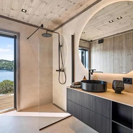 Architect-designed With Dock In Dalskilen Hébergement de vacances Mandal