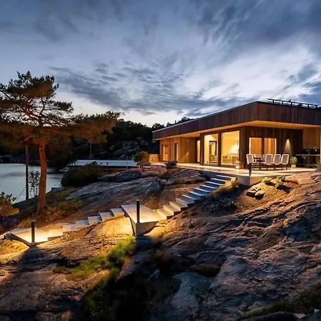 Architect-designed With Dock In Dalskilen Hébergement de vacances Mandal
